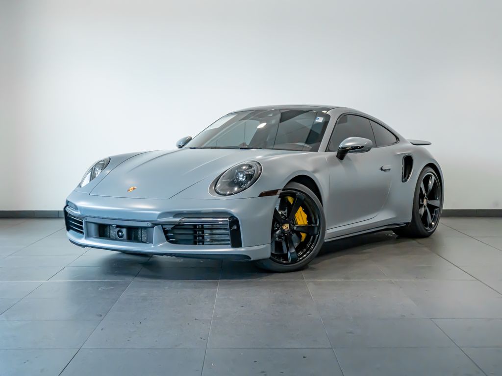 Gray (Arctic Grey) 2023 Porsche 911 Coupe All-Wheel Drive 8-Speed Automatic