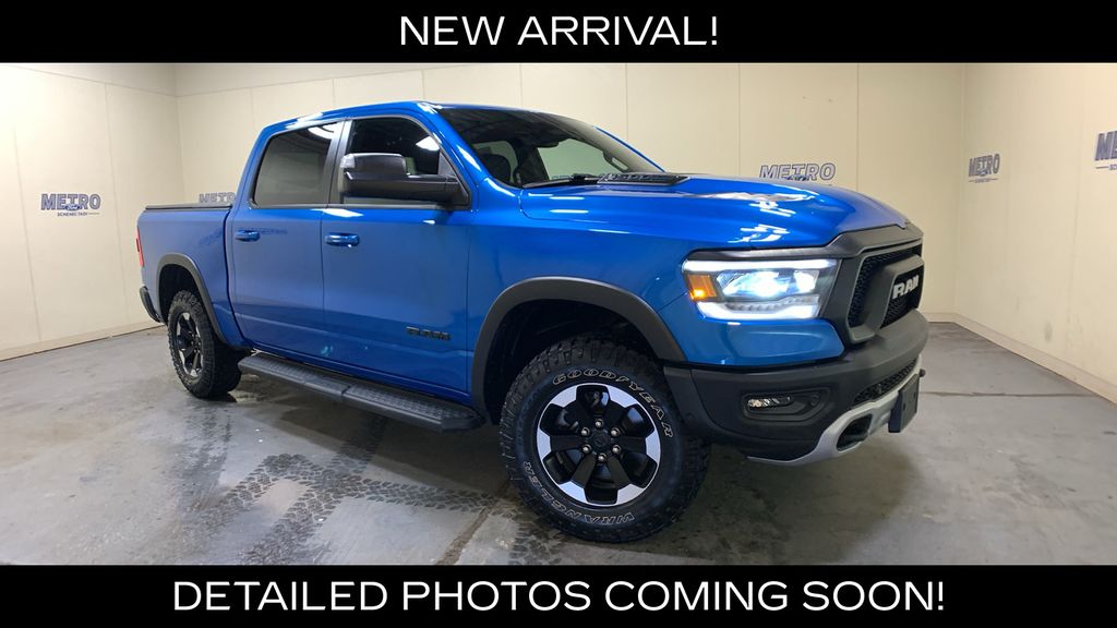 Blue Pearl 2022 RAM 1500 Pickup Truck Four-Wheel Drive 8-Speed Automatic