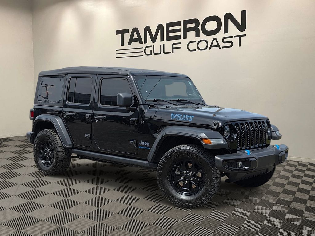 Black Clearcoat 2023 Jeep Wrangler 4xe Willys 4WD SUV / Crossover Four-Wheel Drive 8-Speed Automatic