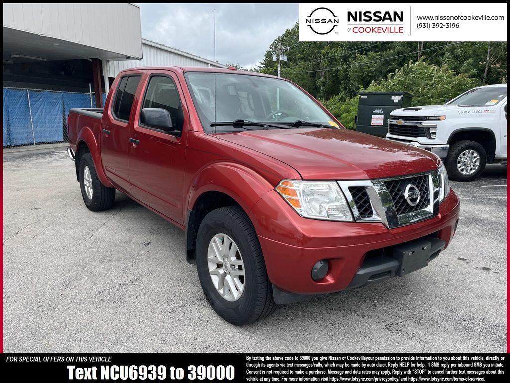 Lava Red 2017 Nissan Frontier Pickup Truck Four-Wheel Drive 5-Speed Automatic Overdrive