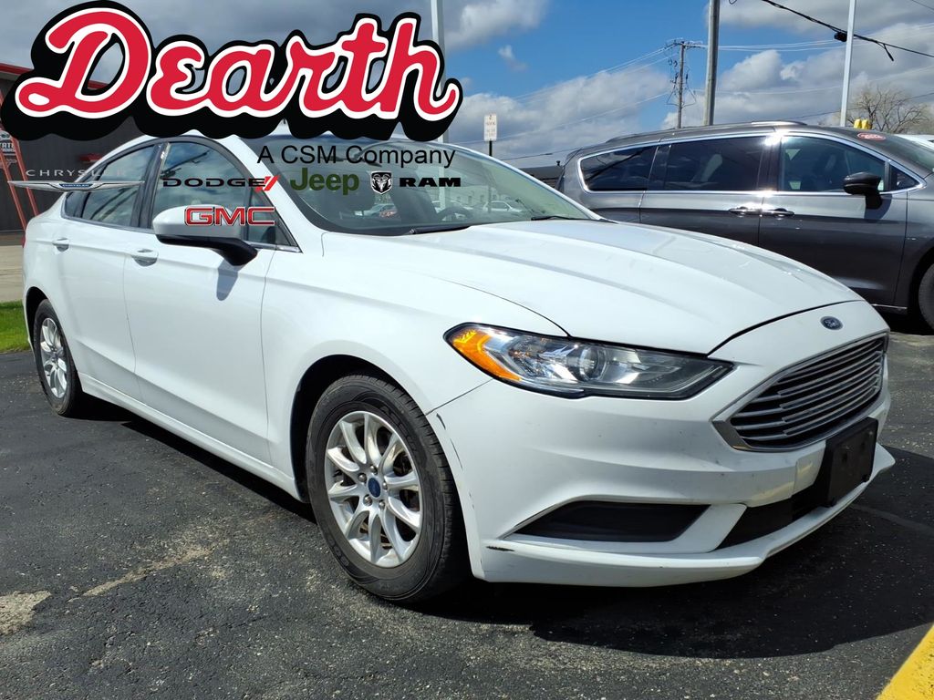 Oxford White 2018 Ford Fusion S Sedan Front-Wheel Drive 6-Speed Automatic