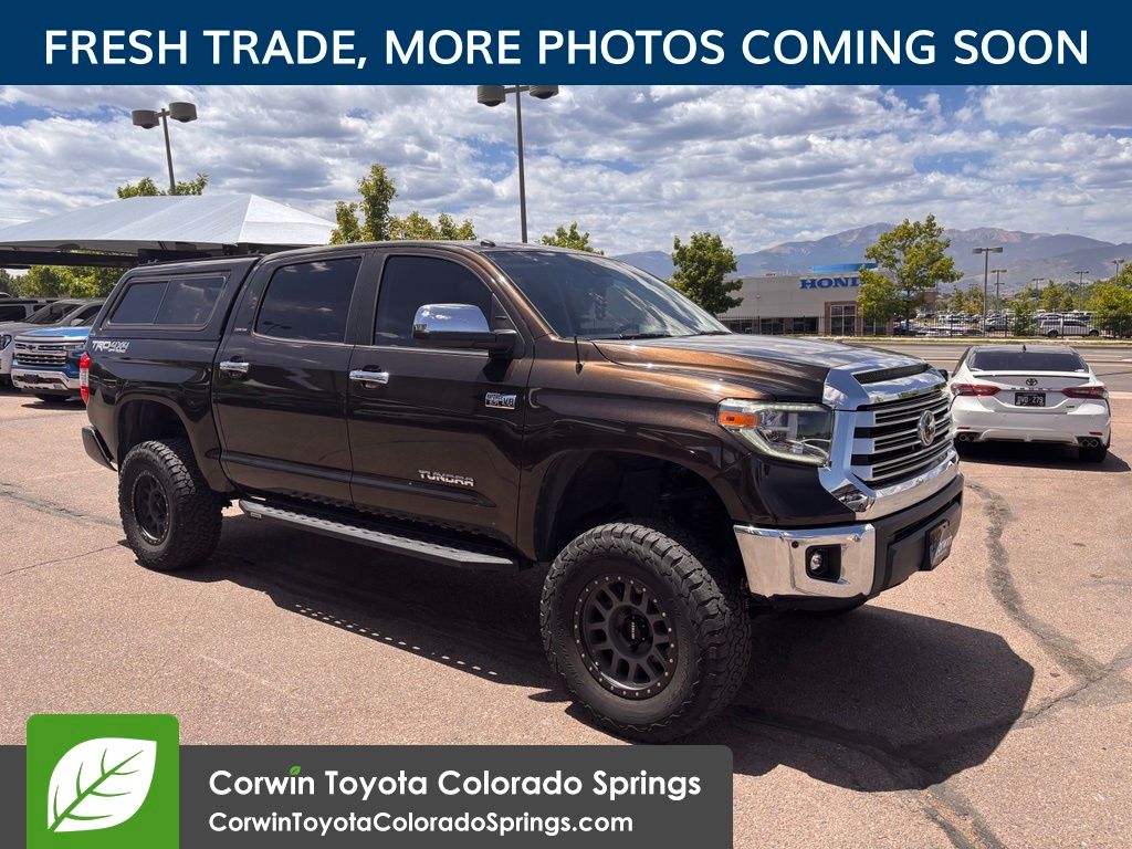 Brown 2018 Toyota Tundra Limited CrewMax 5.7L 4WD Pickup Truck Four-Wheel Drive 6-Speed Automatic Overdrive