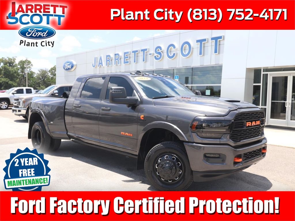 Gray (Granite Crystal Metallic Clearcoat) 2023 RAM 3500 Pickup Truck Four-Wheel Drive 6-Speed Automatic
