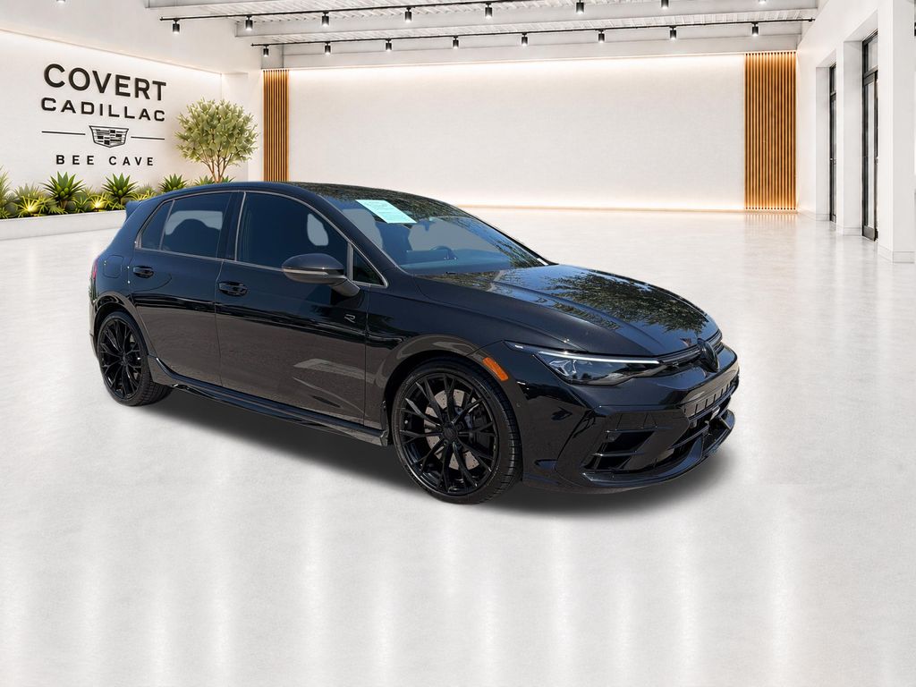 Mythos Black Metallic 2025 Volkswagen Golf R Hatchback All-Wheel Drive 7-Speed Dual Clutch