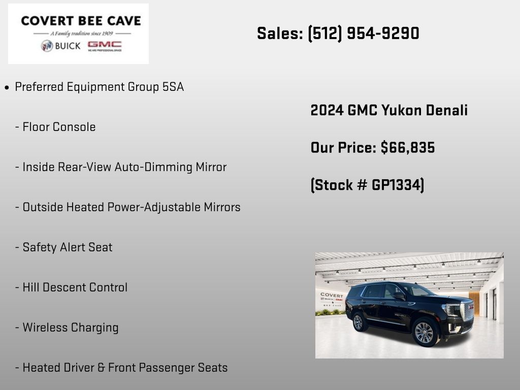 Used Car 2024 Gmc Yukon  Denali For Sale Under $70,000 In Austin, Texas