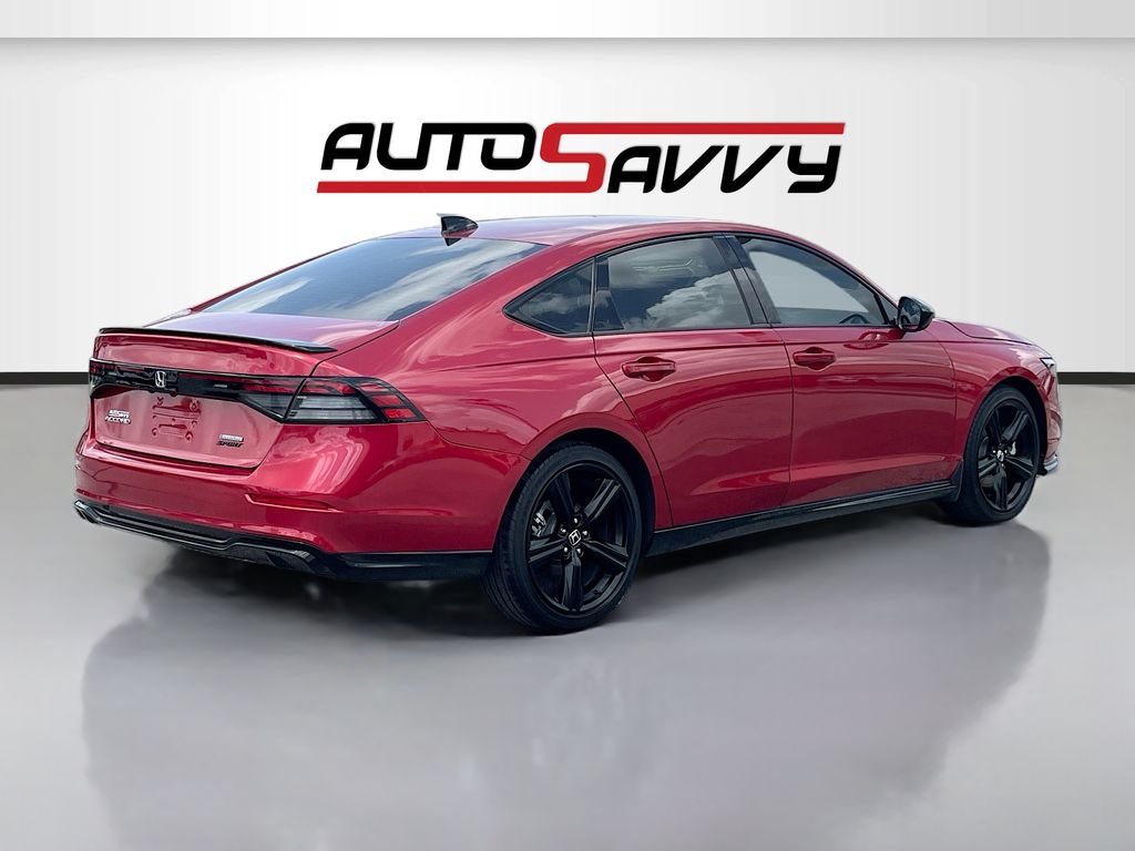 2025 Honda Accord Hybrid Sport-L Red at Classic Chevrolet Galveston