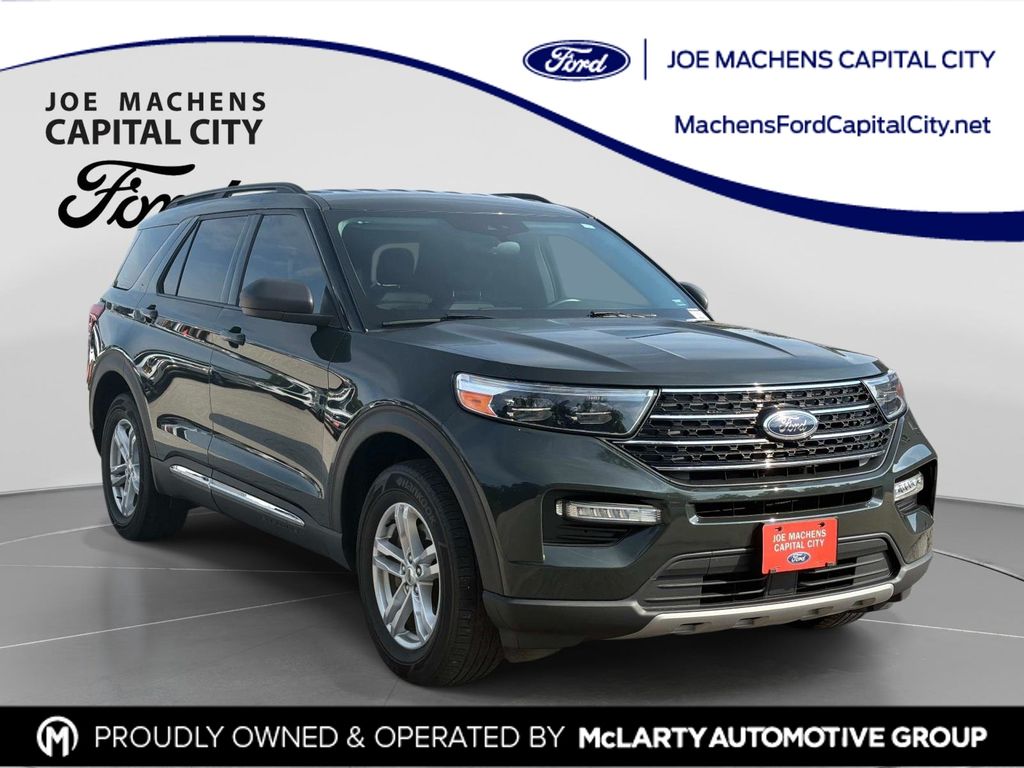 Forged Green Metallic 2023 Ford Explorer SUV / Crossover All-Wheel Drive Automatic