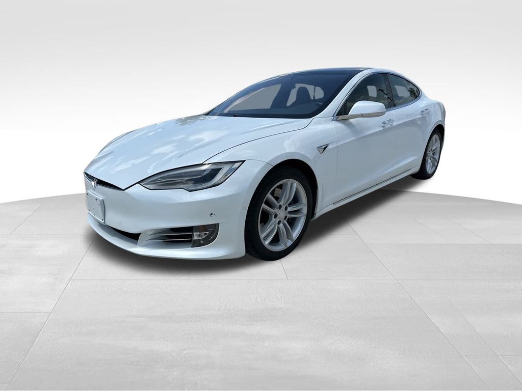 2020 Pearl White Multi-Coat Tesla Model S Long Range AWD Hatchback