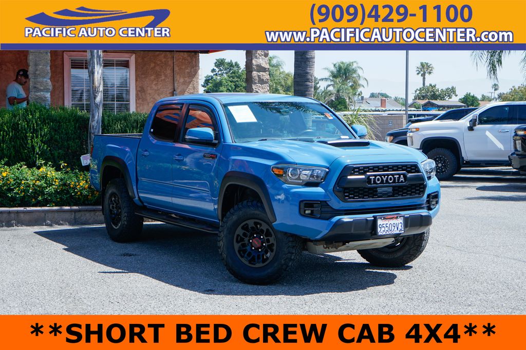 Blue 2018 Toyota Tacoma TRD Pro Double Cab 4WD Pickup Truck Four-Wheel Drive 6-Speed Automatic