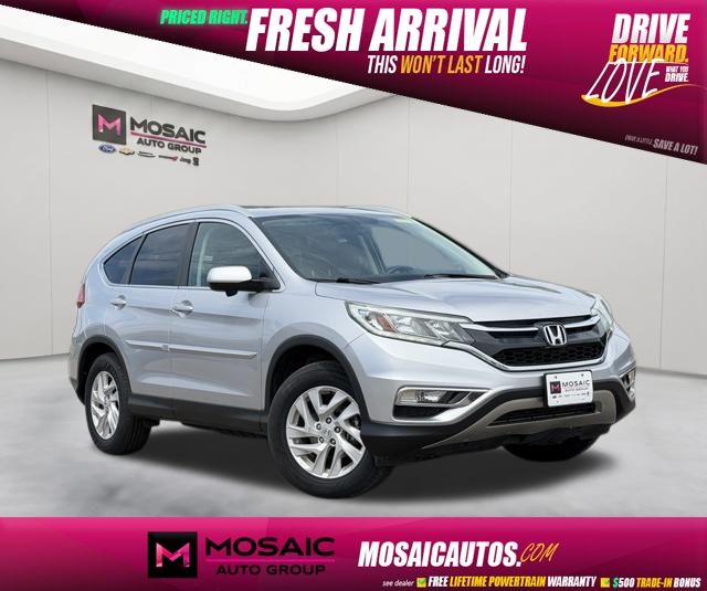 Alabaster Silver Metallic 2016 Honda CR-V EX-L AWD SUV / Crossover All-Wheel Drive Continuously Variable Transmission