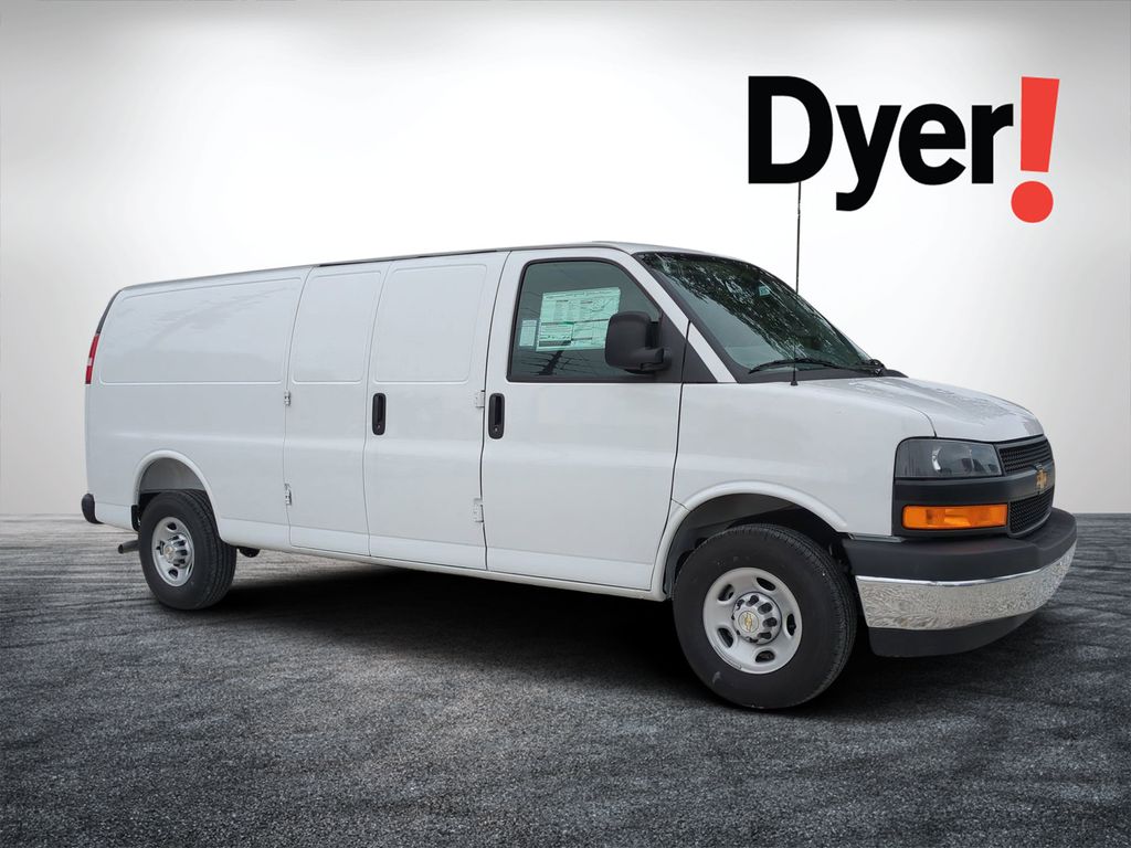 Summit White 2025 Chevrolet Express Cargo Van Rear-Wheel Drive 