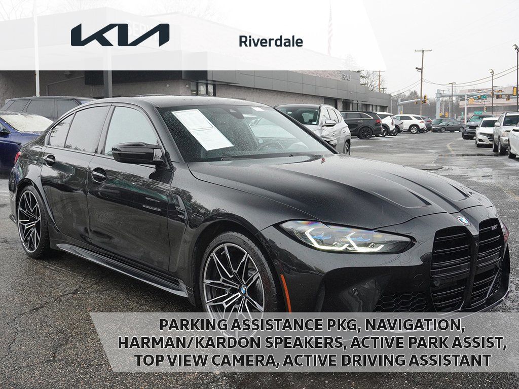 Black Sapphire Metallic 2024 BMW M3 Competition xDrive AWD Sedan All-Wheel Drive 8-Speed Automatic