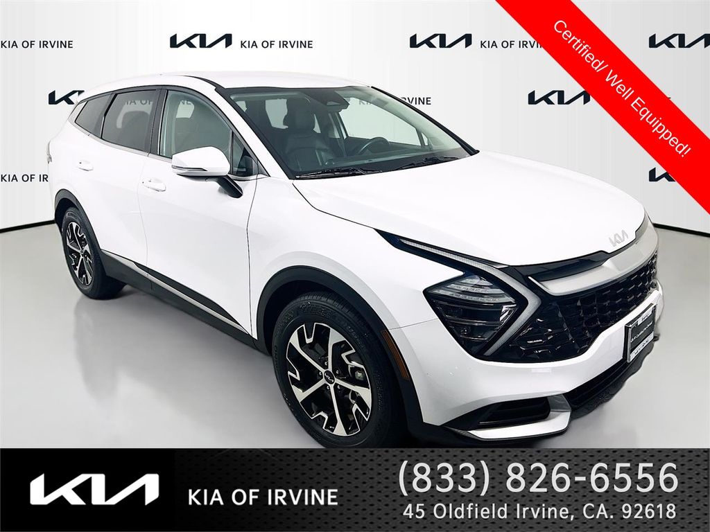 White Pearl 2025 Kia Sportage SUV / Crossover Front-Wheel Drive 8-Speed Automatic