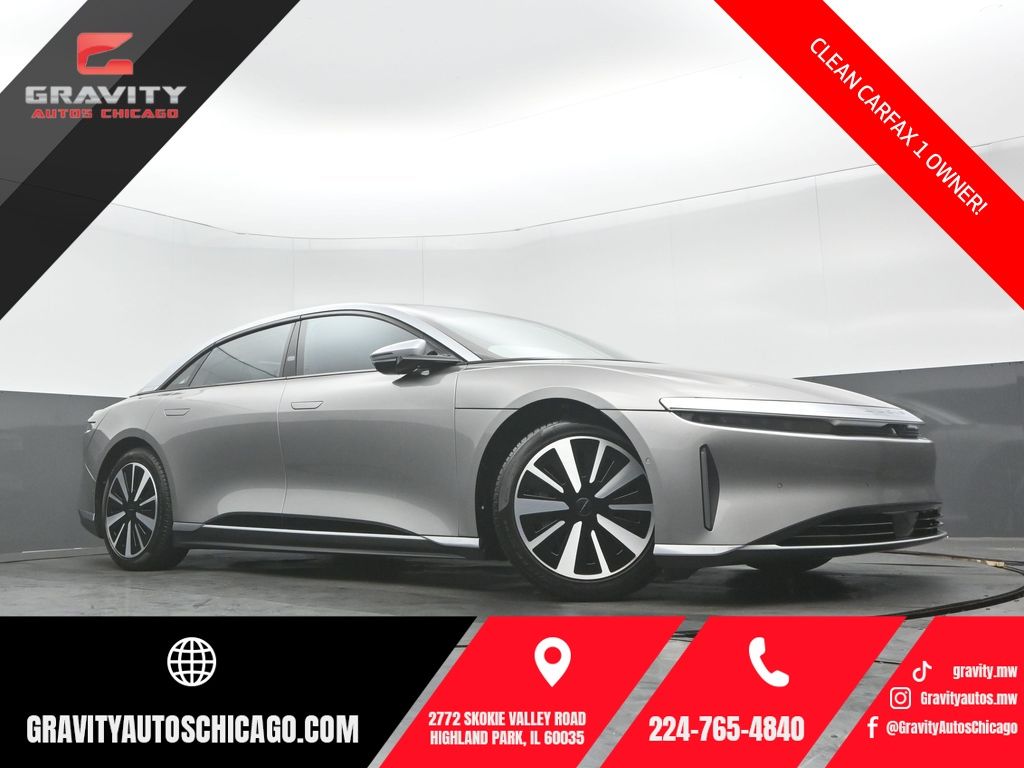 Cosmos Silver Metallic 2023 Lucid Air Sedan All-Wheel Drive 1-Speed Automatic
