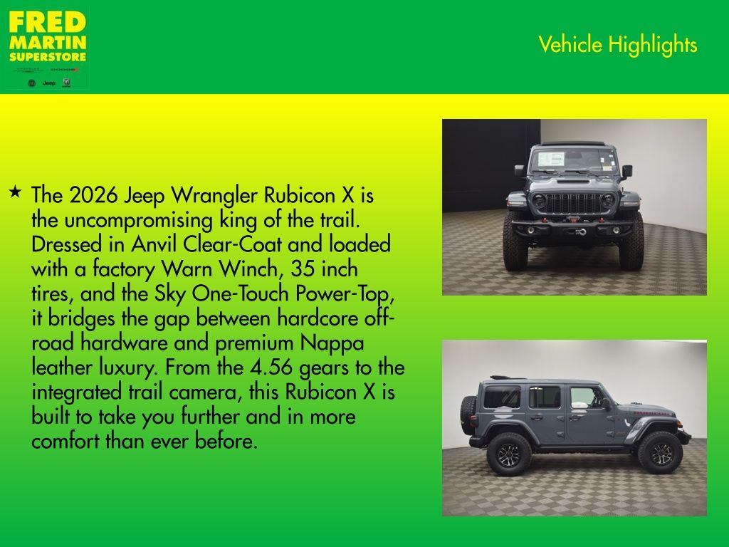 new 2026 Jeep Wrangler car, priced at $65,850
