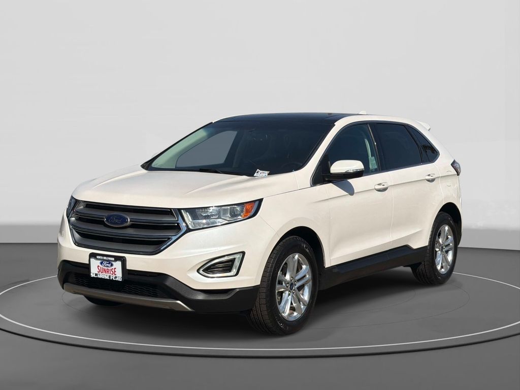 White Platinum Clearcoat Metallic 2018 Ford Edge SUV / Crossover Front-Wheel Drive 6-Speed Automatic
