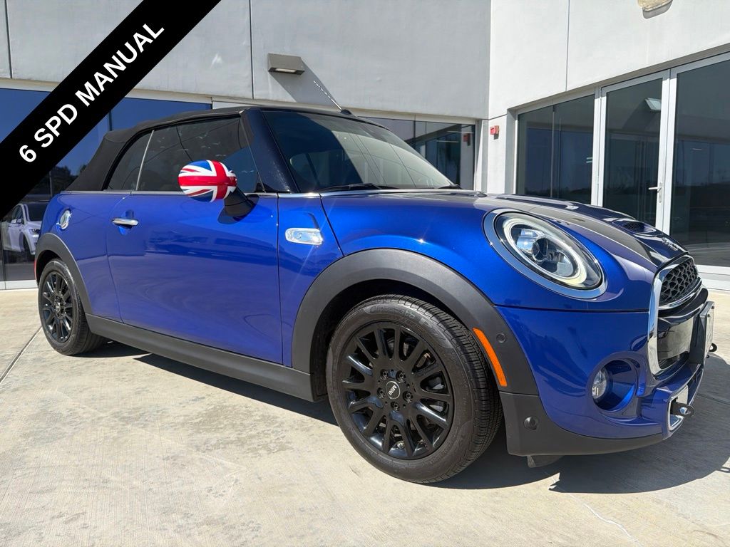 Starlight Blue Metallic 2019 MINI Cooper Convertible Front-Wheel Drive 6-Speed Manual