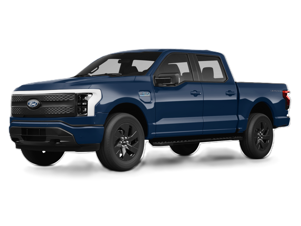 Blue Metallic 2025 Ford F-150 Lightning Pickup Truck All-Wheel Drive Automatic