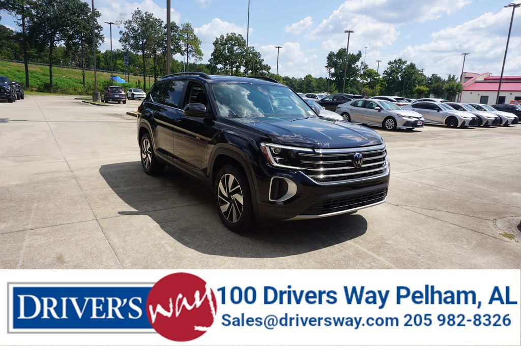 Deep Black Pearl 2024 Volkswagen Atlas SUV / Crossover Front-Wheel Drive Automatic