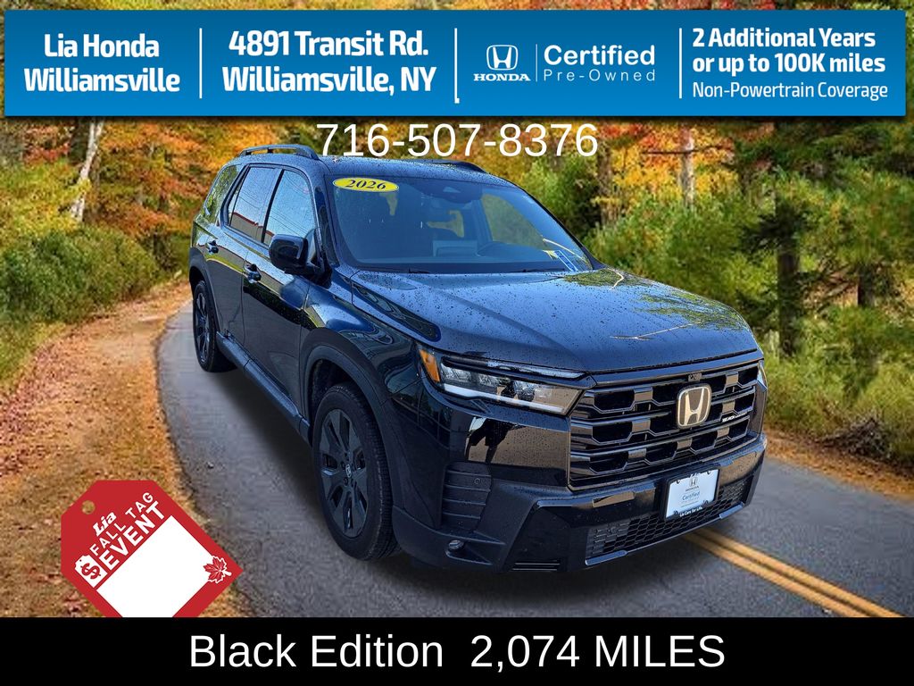 Crystal Black Pearl 2026 Honda Pilot SUV / Crossover All-Wheel Drive Automatic