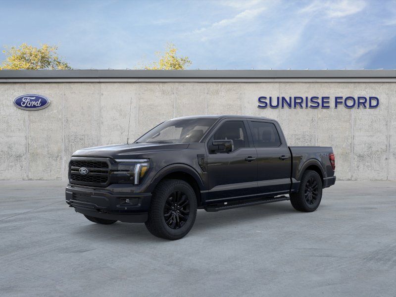 Black 2026 Ford F-150 Lariat SuperCrew 4WD Pickup Truck Four-Wheel Drive Automatic