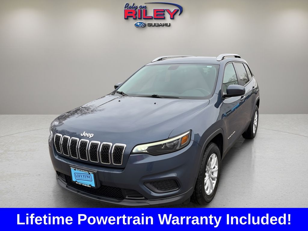 Slate Blue Pearlcoat 2020 Jeep Cherokee Latitude 4WD SUV / Crossover Four-Wheel Drive 9-Speed Automatic