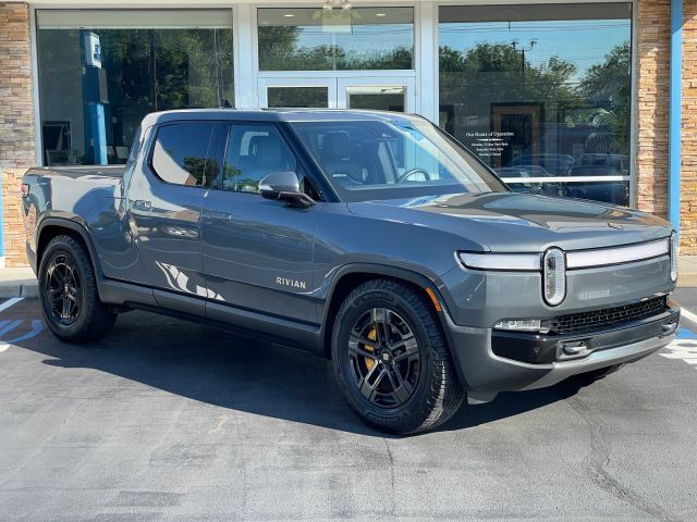 Gray 2022 Rivian R1T Pickup Truck All-Wheel Drive 1-Speed Automatic