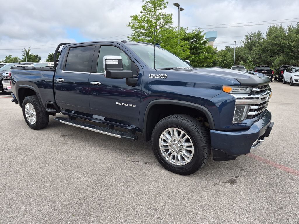 Blue Metallic 2020 Chevrolet Silverado 2500HD High Country Crew Cab 4WD Pickup Truck Four-Wheel Drive Automatic