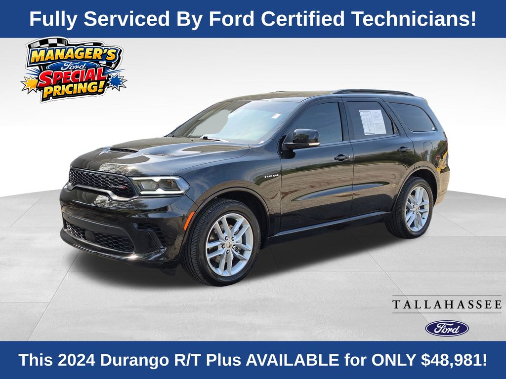 DB Black Crystal Clearcoat 2024 Dodge Durango R/T Plus RWD SUV / Crossover Rear-Wheel Drive 8-Speed Automatic