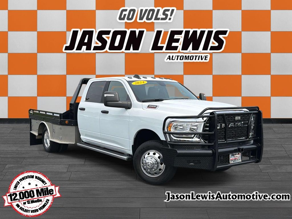 Bright White Clearcoat 2024 RAM 3500 Chassis Pickup Truck Four-Wheel Drive 6-Speed Automatic