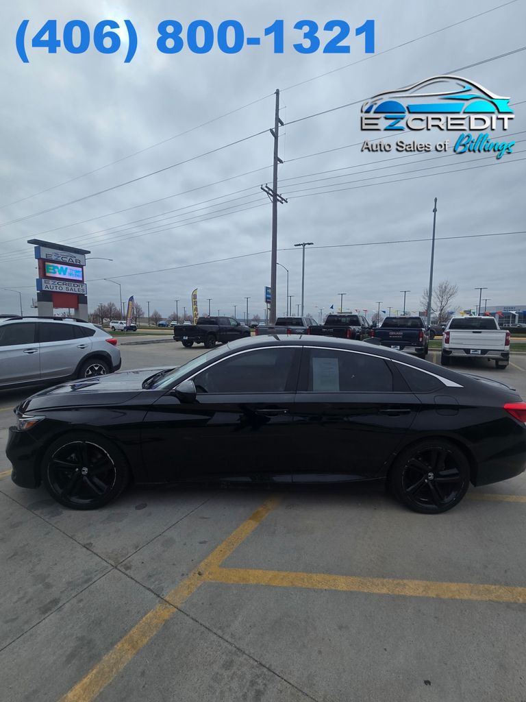 Black 2019 Honda Accord 1.5T Sport FWD Sedan Front-Wheel Drive Continuously Variable Transmission