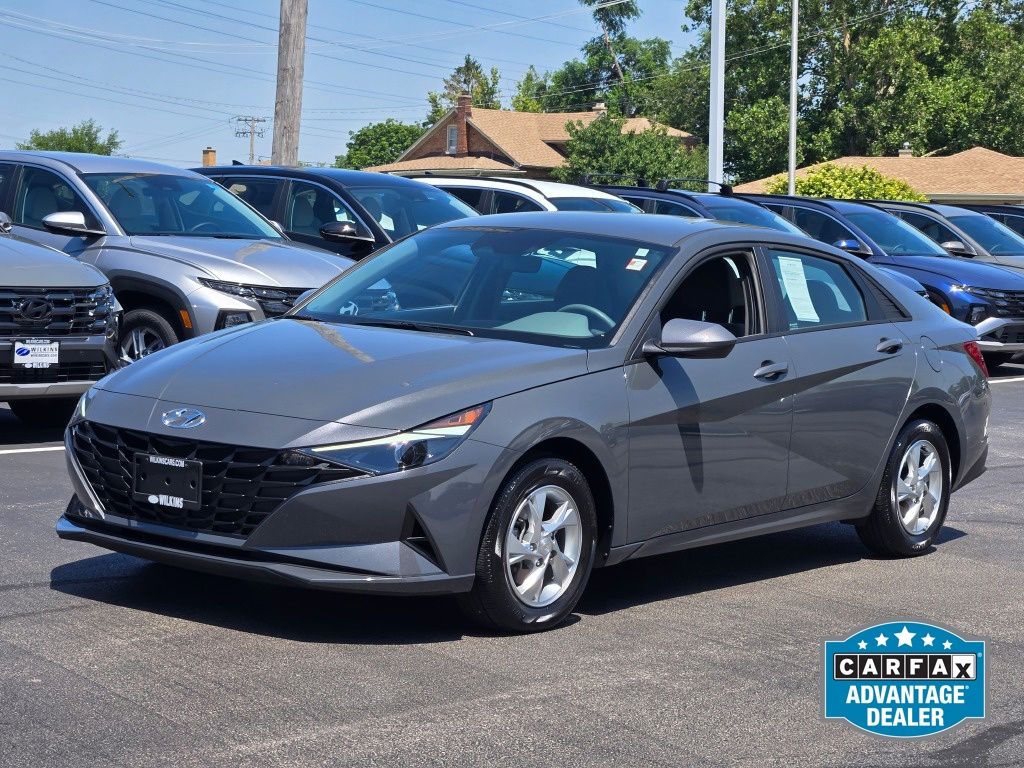 Ecotronic Gray 2023 Hyundai Elantra Sedan Front-Wheel Drive Continuously Variable Transmission