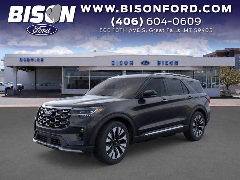 Agate Black Metallic 2026 Ford Explorer Platinum AWD SUV / Crossover All-Wheel Drive Automatic