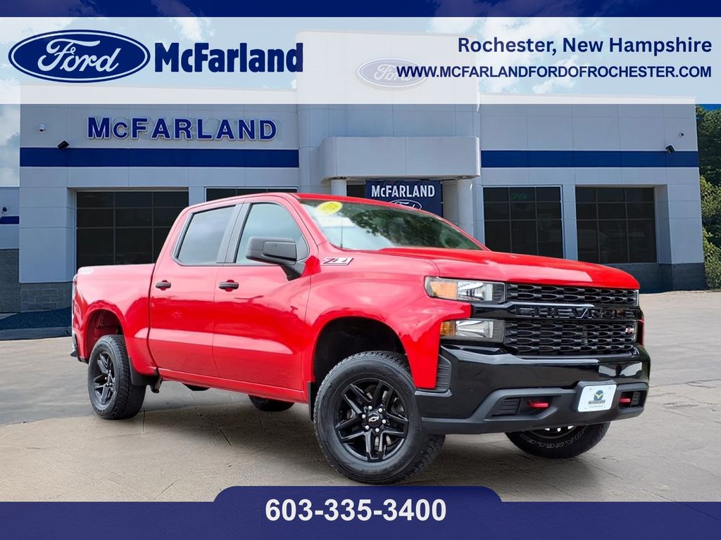 Red Hot 2021 Chevrolet Silverado 1500 Pickup Truck Four-Wheel Drive 6-Speed Automatic Overdrive