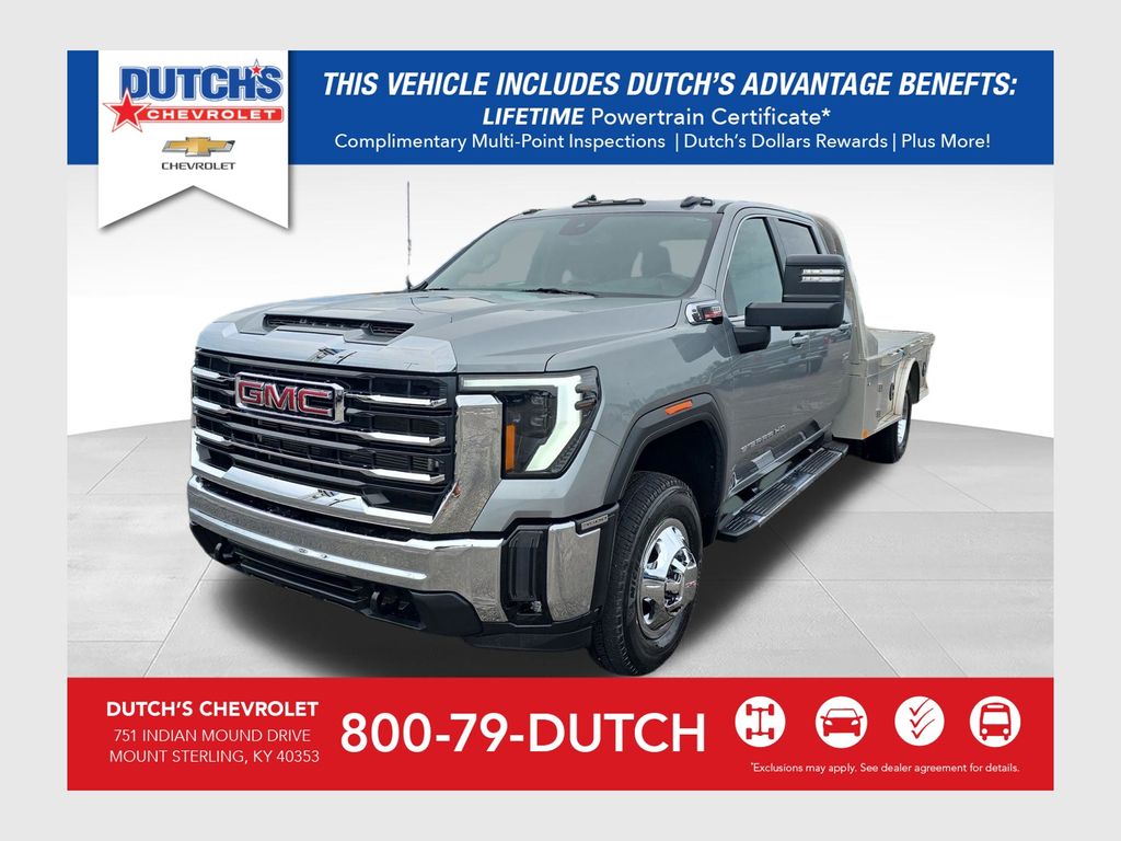 Sterling Metallic 2024 GMC Sierra 3500HD Pickup Truck Four-Wheel Drive Automatic