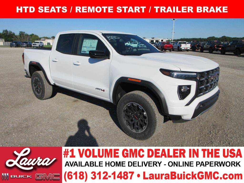 Summit White 2026 GMC Canyon Pickup Truck Four-Wheel Drive 8-Speed Automatic