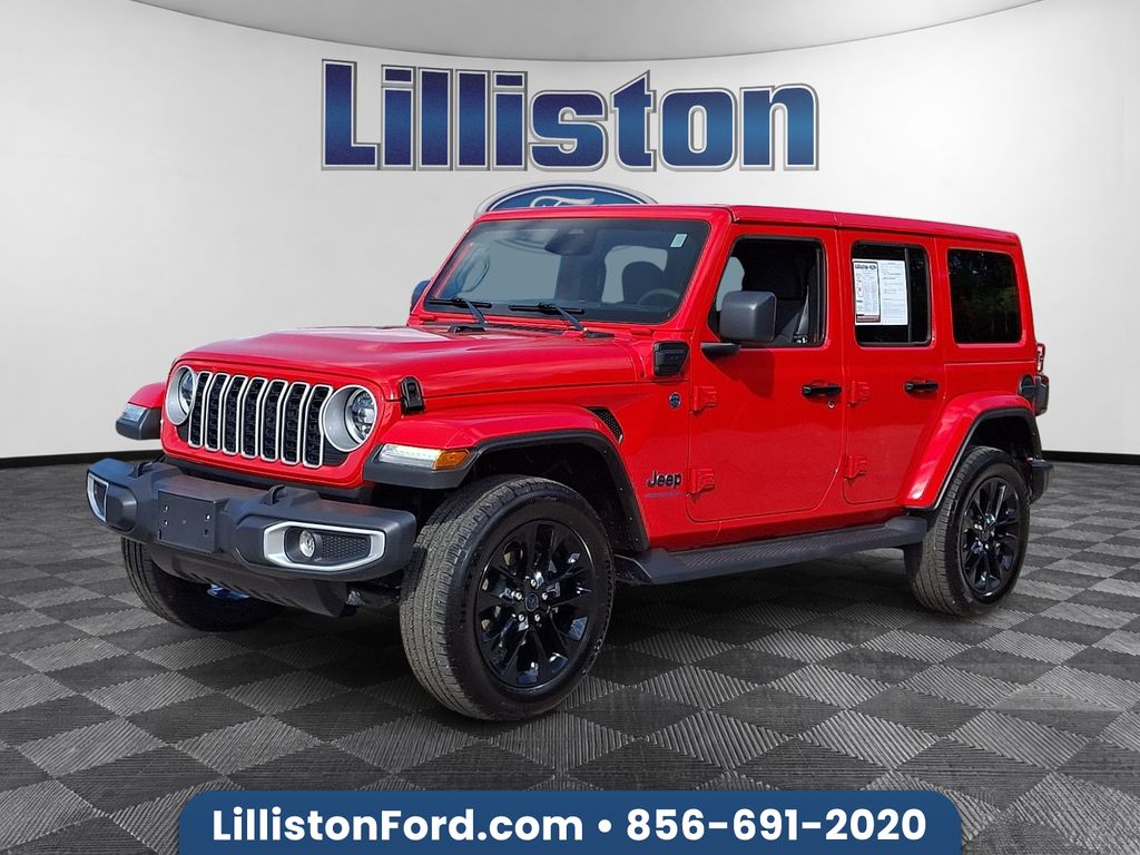 Firecracker Red Clearcoat 2025 Jeep Wrangler 4xe Sahara 4WD SUV / Crossover Four-Wheel Drive 8-Speed Automatic