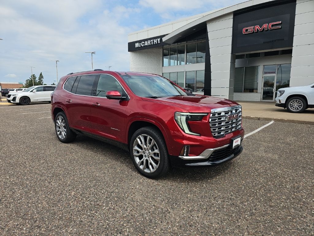 Volcanic Red 2025 GMC Acadia SUV / Crossover Four-Wheel Drive 8-Speed Automatic