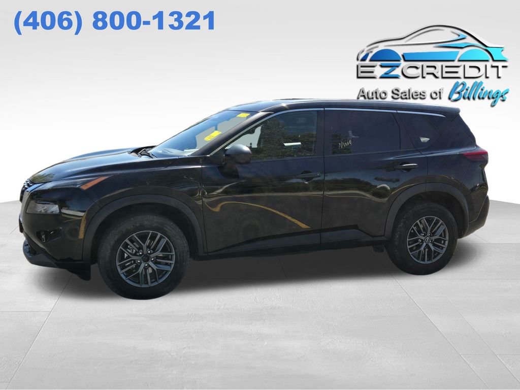 Super Black 2023 Nissan Rogue S FWD SUV / Crossover Front-Wheel Drive Continuously Variable Transmission