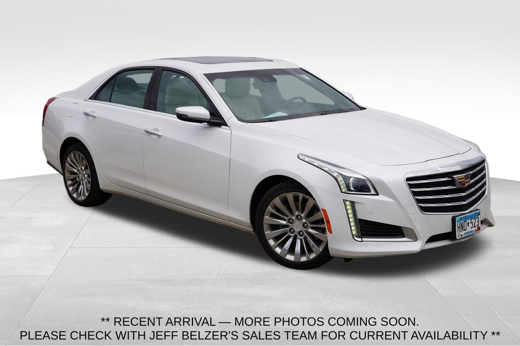 Crystal White Tricoat 2018 Cadillac CTS Sedan All-Wheel Drive 8-Speed Automatic