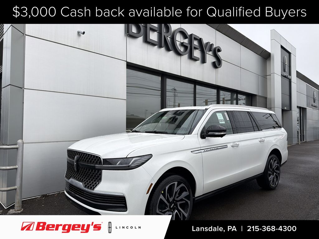 Star White Metallic Tri-Coat 2026 Lincoln Navigator SUV / Crossover Four-Wheel Drive Automatic