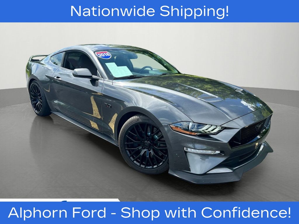 Gray (Magnetic) 2018 Ford Mustang Coupe Rear-Wheel Drive Automatic