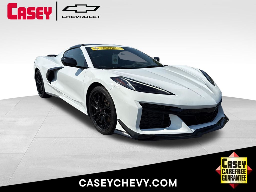 Arctic White 2025 Chevrolet Corvette Coupe Rear-Wheel Drive 8-Speed Dual Clutch