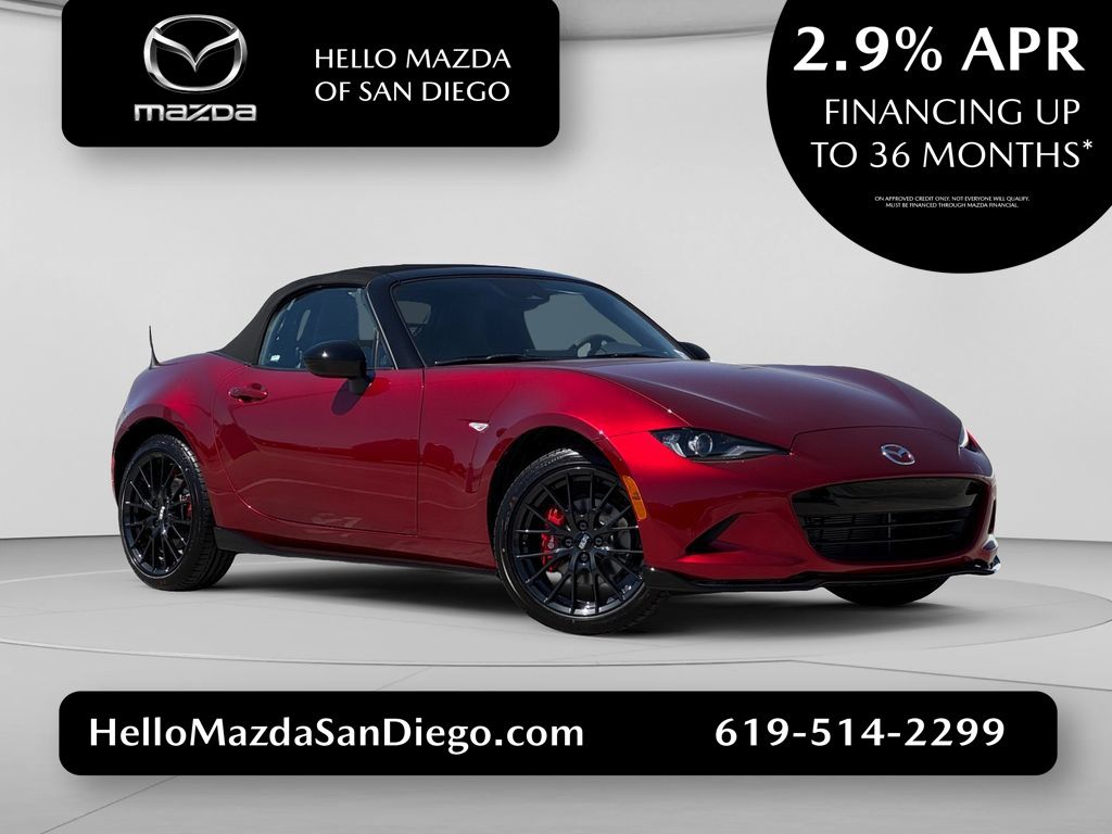 Soul Red Crystal Metallic 2026 Mazda MX-5 Miata Convertible Rear-Wheel Drive 6-Speed Manual