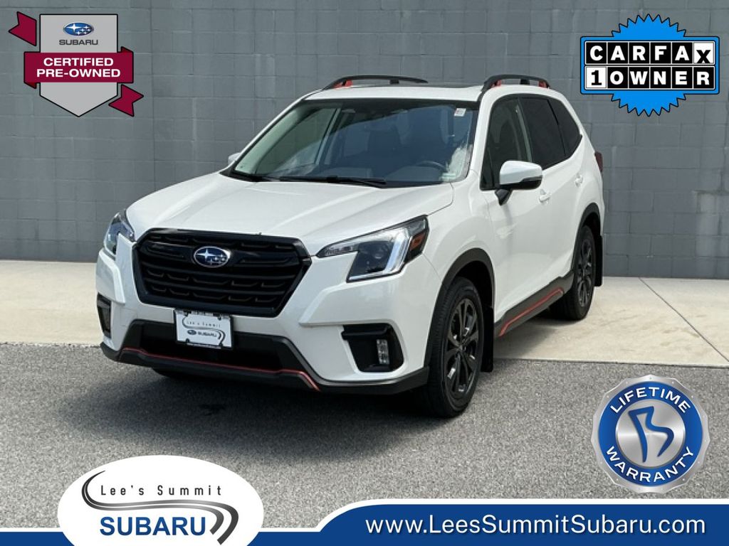 Crystal White Pearl 2024 Subaru Forester SUV / Crossover All-Wheel Drive Continuously Variable Transmission