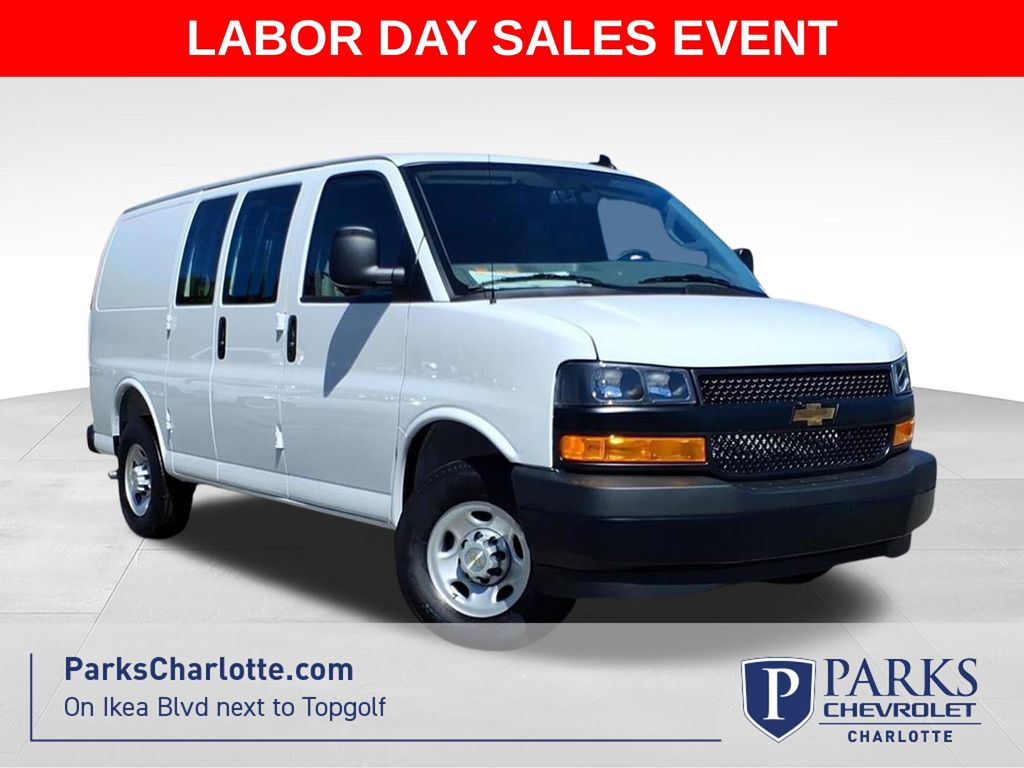 Summit White 2026 Chevrolet Express Cargo Van Rear-Wheel Drive 
