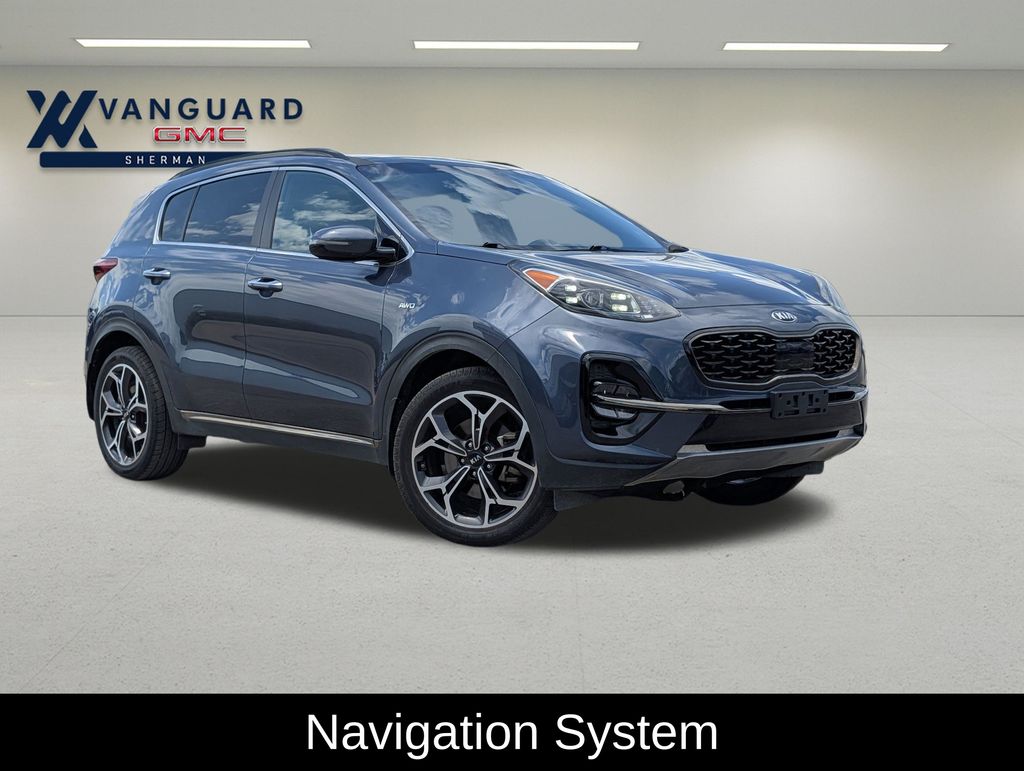 Pacific Blue 2020 Kia Sportage SX AWD SUV / Crossover 6-Speed Automatic Overdrive