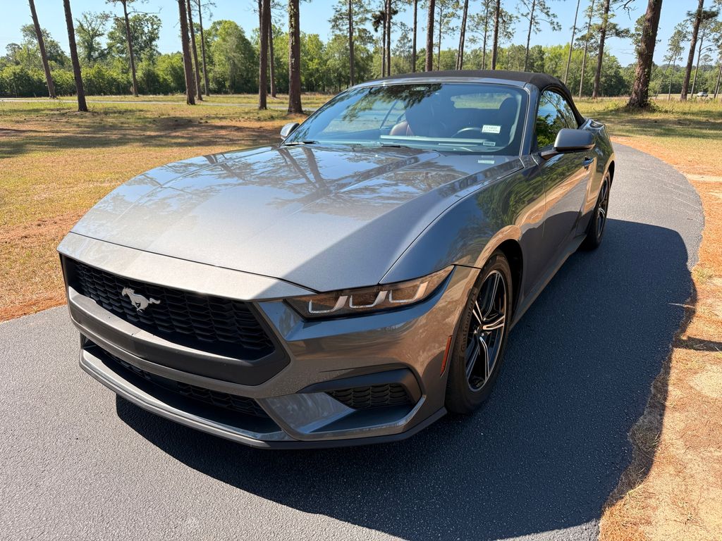 Gray Metallic 2024 Ford Mustang Convertible Rear-Wheel Drive Automatic