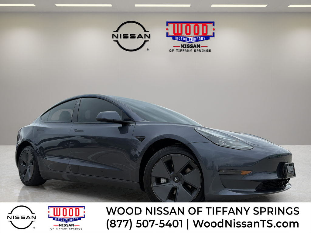 Midnight Silver Metallic 2023 Tesla Model 3 RWD Sedan Rear-Wheel Drive 1-Speed Automatic