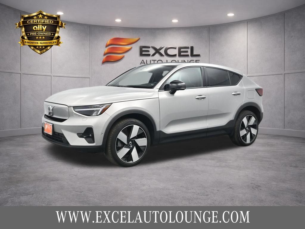 Silver 2023 Volvo C40 Recharge Twin Ultimate eAWD SUV / Crossover All-Wheel Drive 1-Speed Automatic